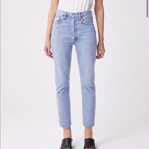AGOLDE Riley jeans high rise crop in dimension